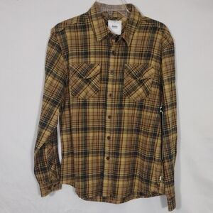 NWT Katin Fred Flannel Mens Orange Brown Green Size Medium
